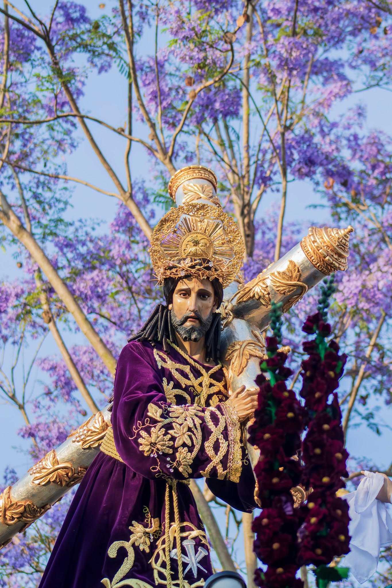 Jesús Nazareno del Sacrificio en cortejo procesional